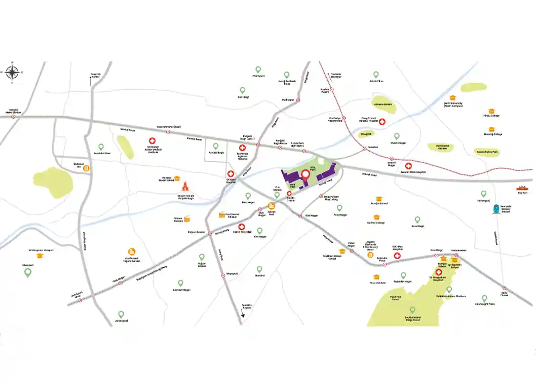 Jacob & Co - M3M location map